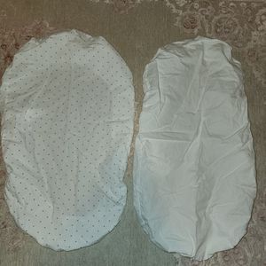 Oval bassinet sheets